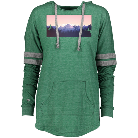Beautiful Mountain Scene Ladies Hooded