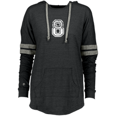 8 Number Eight Sports Team TShirt White Text Holloway Ladies Hooded