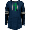 Image of Big Alien Hello  Emoticon Martian UFO Smile Ladies Hooded