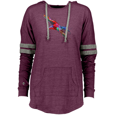 Beautiful Bird Graphic Bird Digital Art Ladies Hooded