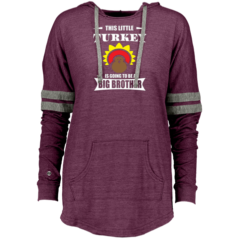 Big Brother Thanksgiving  Pregnancy Announcement Ladies Hooded