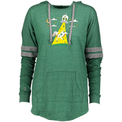 Alien UFO Flying Cow  I Believe in Aliens Ladies Hooded