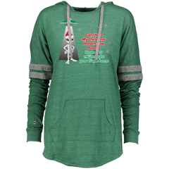 Alien UFO Funny Christmas Text _ Quote Parody Ladies Hooded