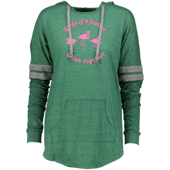 Bachelorette or Birthday Party  With Pink Flamingos Ladies Hooded