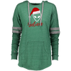 Image of Believe Alien Santa Claus Hat Ugly Christmas Ladies Hooded