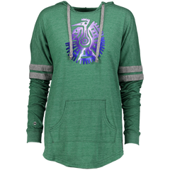 Aztec Mayan Bird Design Ladies Hooded
