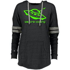 Alien Graphic We are coming   SciFi Space UFO Ladies Hooded