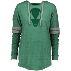 Alien Head UFO  I Believe in Aliens Ladies Hooded