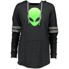 Alien pocket  - Cool funny green space UFO gift Ladies Hooded