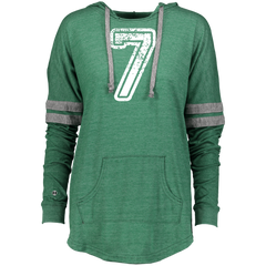 7 Number Seven Sports Team TShirt White Text Holloway Ladies Hooded