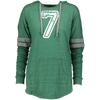 Image of 7 Number Seven Sports Team TShirt White Text Holloway Ladies Hooded