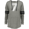 Image of 7 Number Seven Sports Team TShirt White Text Holloway Ladies Hooded
