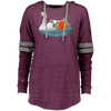 Image of Beautiful Floating Swan   Baby chicks Swan Lovers Ladies Hooded