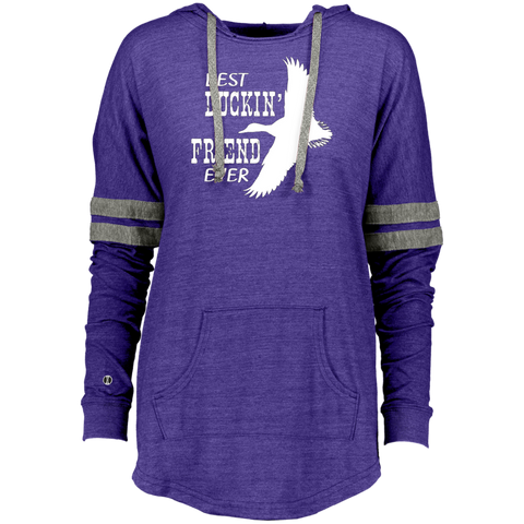 Best Duckin_ Friend Ever  Hunters Love Duck Brother Ladies Hooded