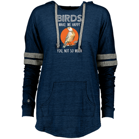 Bird -Birds Make Me Happy-Gift For Bird Lover Ladies Hooded