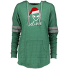 Image of Believe Alien Santa Claus Hat Ugly Christmas Ladies Hooded
