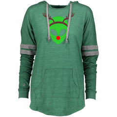 Alien Reindeer Christmas Roswell Area 51 UFO Ladies Hooded