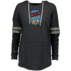 8 bit Video Games Graphic Design  Gamer Dads T Shirt Holloway Ladies Hooded