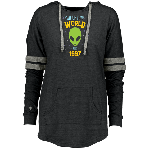 20 Years Old Geek Alien Happy Birthday Gift Since 1997 Ladies Hooded