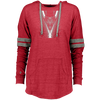 Image of 80s Grid Demon Landscape Optical Illusion Ladies Hooded