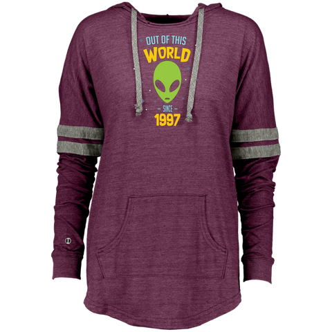 20 Years Old Geek Alien Happy Birthday Gift Since 1997 Ladies Hooded