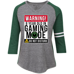8th Birthday Gift For Gamers Gaming Mode On T Shirt Ladies' Vintage V-Neck T-Shirt