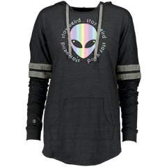 Alien Head Stay Weird -Holographic Effect Ladies Hooded