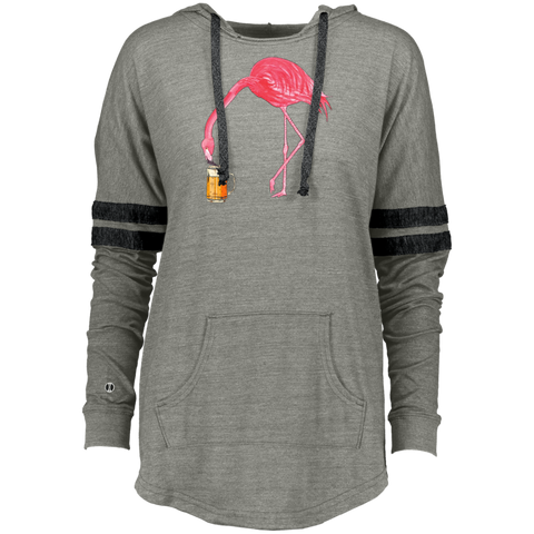 Beer Lover_s Flamingo Party Ladies Hooded