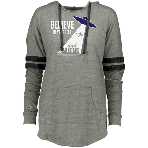 Believe In Yourself And Aliens Abduction Funny Ladies Hooded
