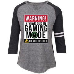 8th Birthday Gift For Gamers Gaming Mode On T Shirt Ladies' Vintage V-Neck T-Shirt