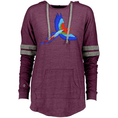 Be A Maverick  Colorful Bird Design Ladies Hooded