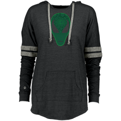 Alien Head UFO  I Believe in Aliens Ladies Hooded