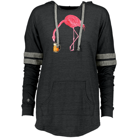 Beer Lover_s Flamingo Party Ladies Hooded