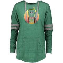 Alien Peace  - Hippy Peace Sign Ladies Hooded