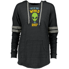 10 Years Old Geek Alien Happy Birthday Gift Since 2007 Ladies Hooded