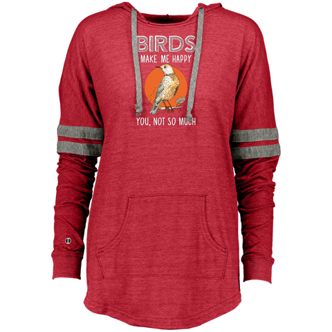 Bird -Birds Make Me Happy-Gift For Bird Lover Ladies Hooded