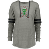 Image of Believe Alien Elf Ugly Christmas Sweater Style Ladies Hooded
