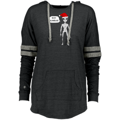 Bah Humbug Alien Santa Ladies Hooded
