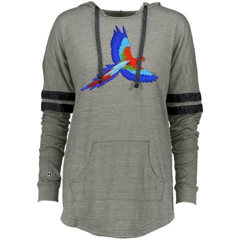 Be A Maverick  Colorful Bird Design Ladies Hooded