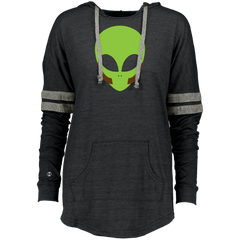 Alien Mutton Chops Sideburns Hipster Roswell Area 51 Ladies Hooded
