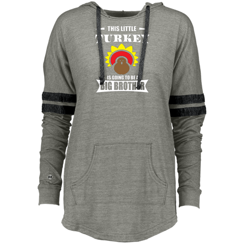 Big Brother Thanksgiving  Pregnancy Announcement Ladies Hooded