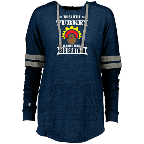 Big Brother Thanksgiving  Pregnancy Announcement Ladies Hooded