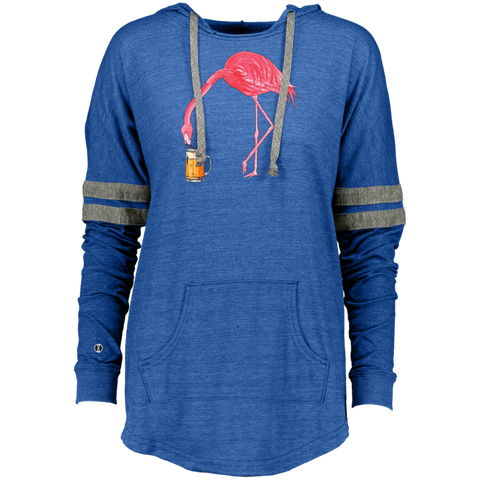 Beer Lover_s Flamingo Party Ladies Hooded