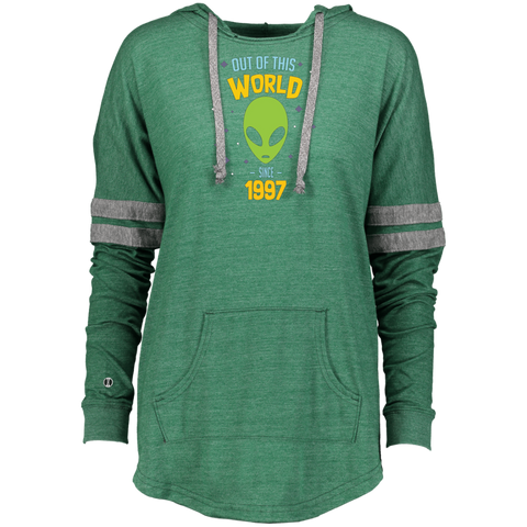 20 Years Old Geek Alien Happy Birthday Gift Since 1997 Ladies Hooded