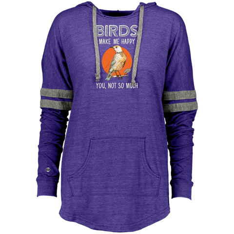Bird -Birds Make Me Happy-Gift For Bird Lover Ladies Hooded