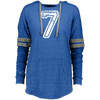 Image of 7 Number Seven Sports Team TShirt White Text Holloway Ladies Hooded