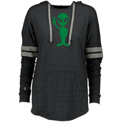 Alien Peace Sign Ladies Hooded
