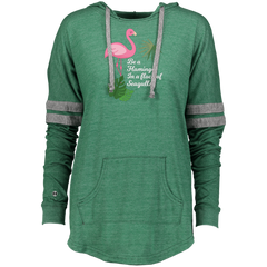 Be A Flamingo In A Flock Of Seagulls - Funny Beauty Ladies Hooded