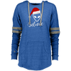 Image of Believe Alien Santa Claus Hat Ugly Christmas Ladies Hooded