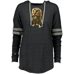 Baby Owl Cute Big Eyes Nocturnal Bird Predator Lover Ladies Hooded